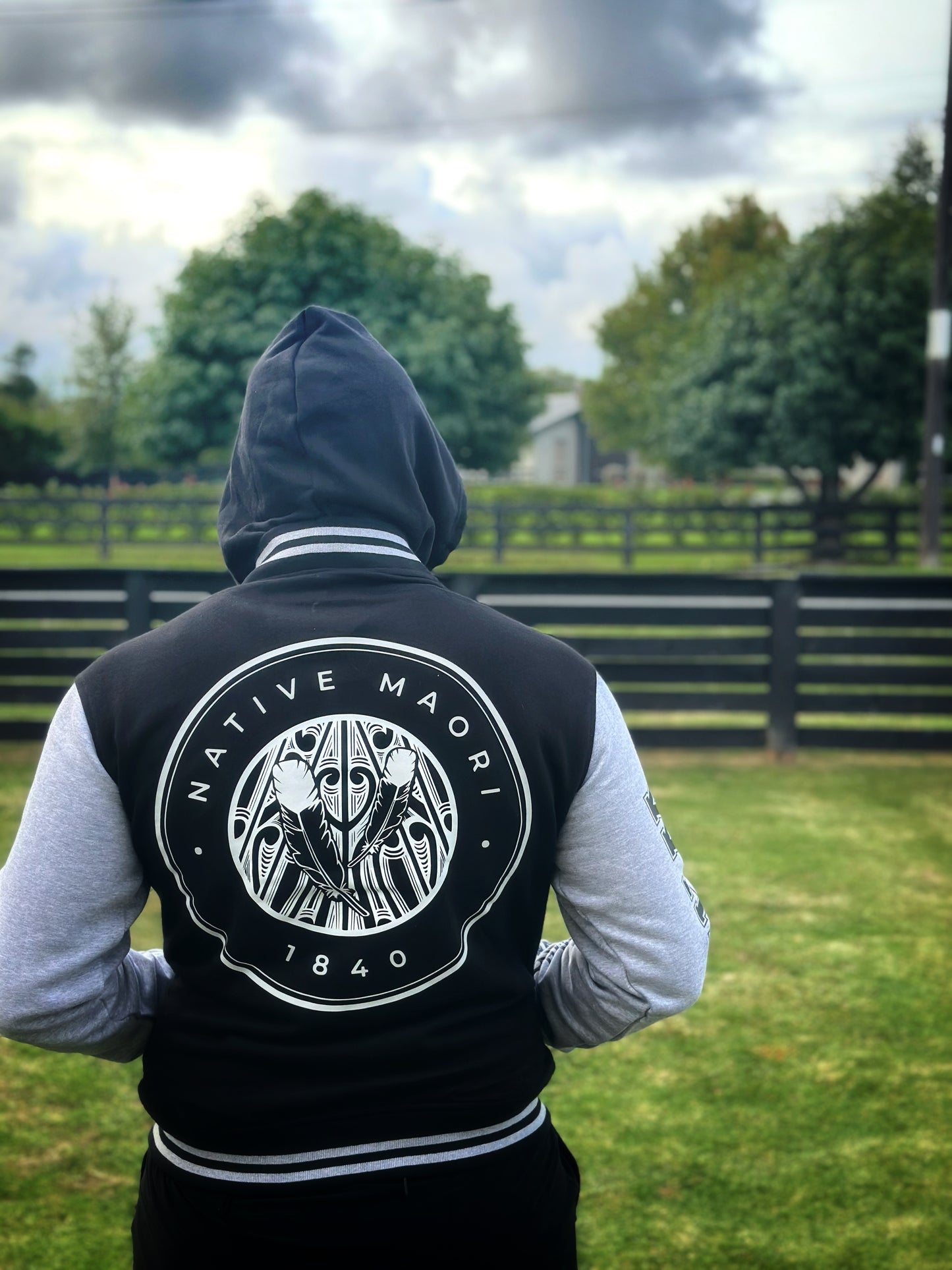 Native Maori Letterman Jacket