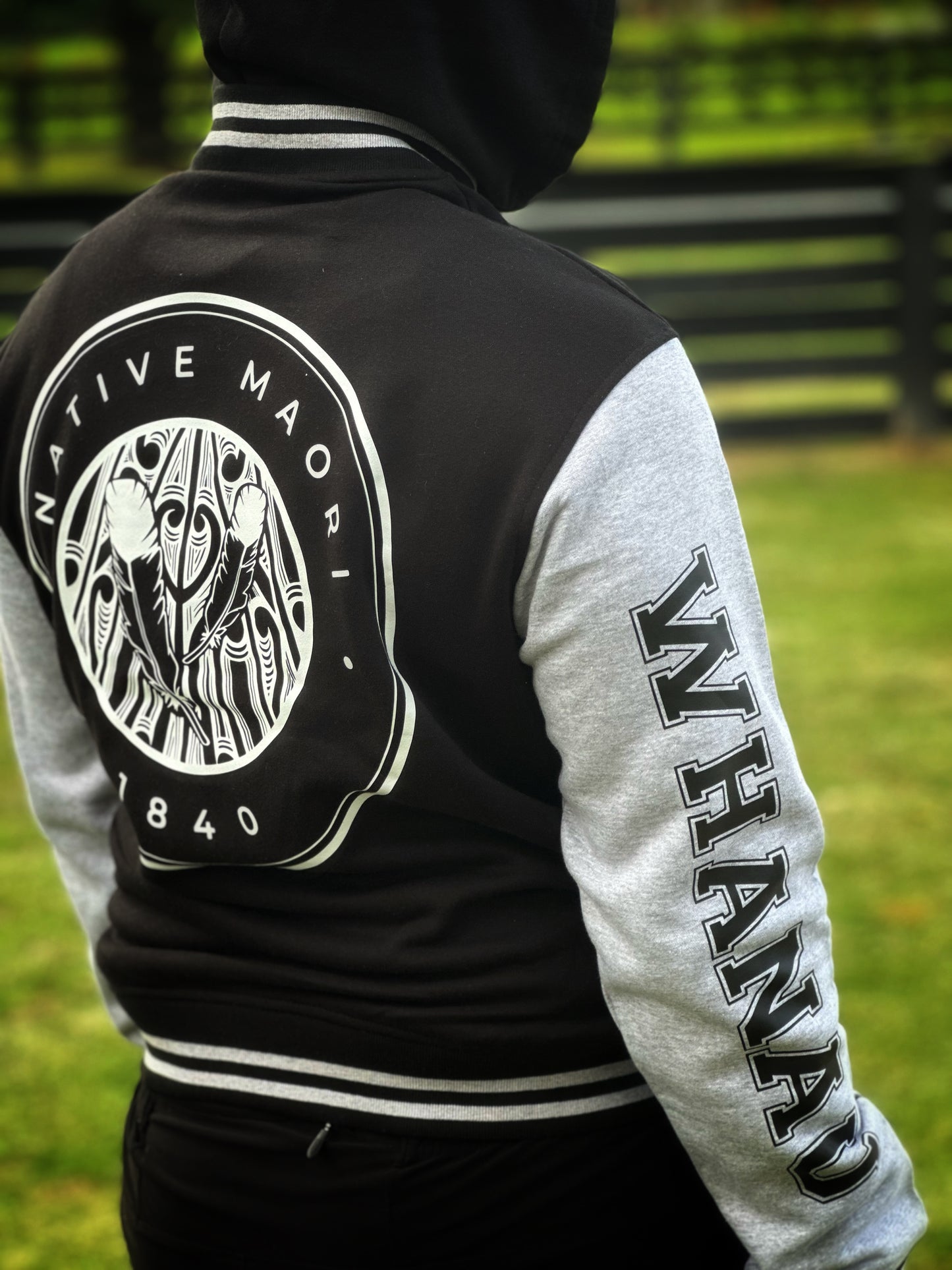 Native Maori Letterman Jacket